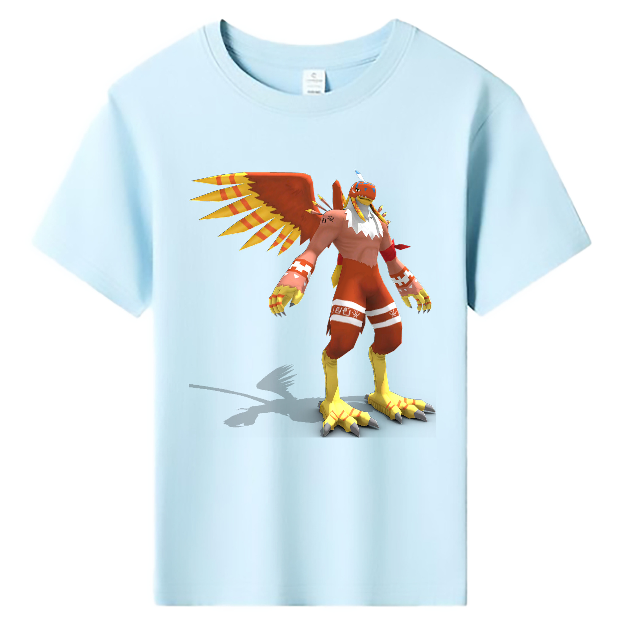 （画像用） Digimon デジタルモンスター/デジモン 綿100％キッズTシャツ（フロントプリント）